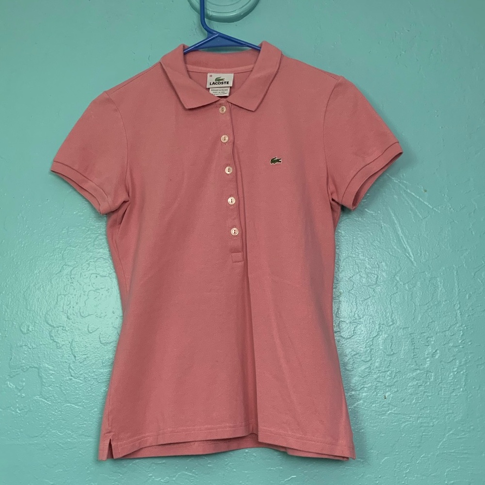 Lacoste women’s collared polo shirt sz38